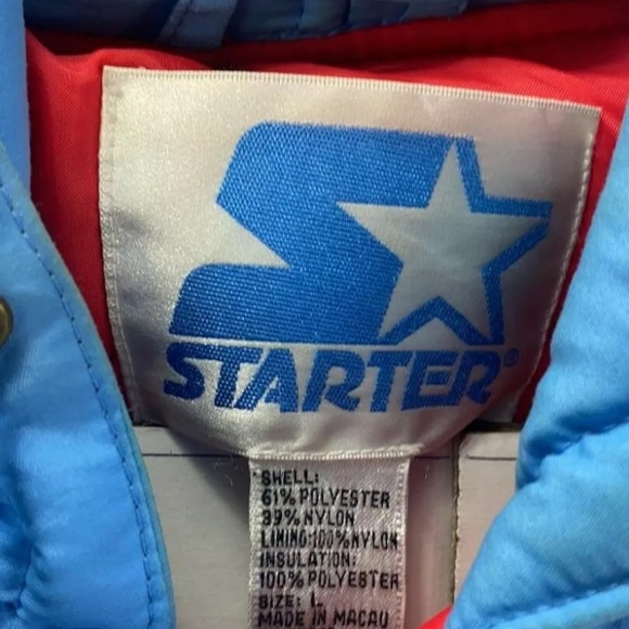Vintage Starter Houston Oilers Zip Up Coat Large - Picture 5 of 12